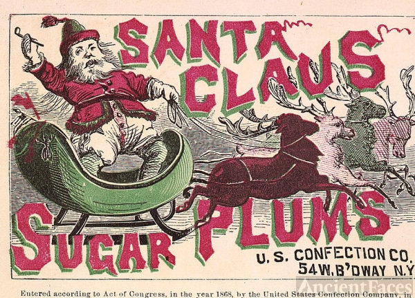 Santa Claus Label, 1868