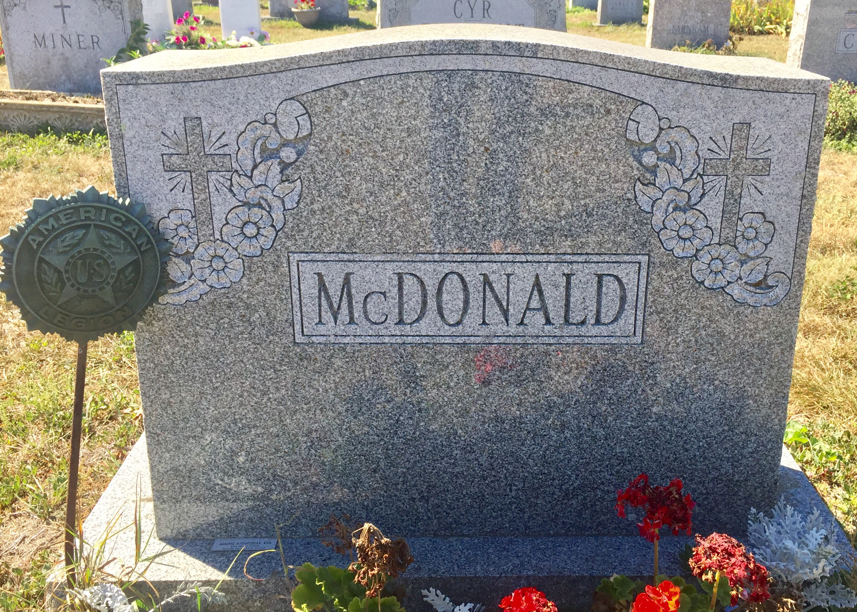 Margaret D Brogan-McDonald--gravestone front
