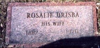 Tombstone of Rosalie Drisba