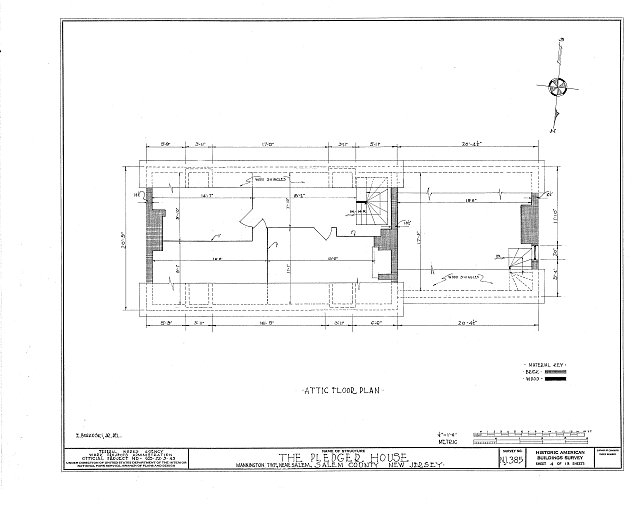 HABS NJ,17MANT.V,2 (sheet 4 of 13) Pledger House,...