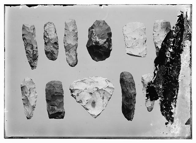 Series of prehistoric flints