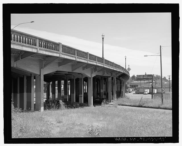 Substructure view of the viaduct, view looking south,...