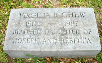 Virgilia Rebecca Chew Gravesite