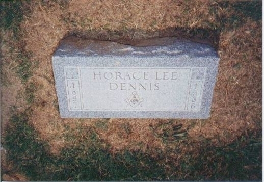 Horace Lee Dennis Gravestone