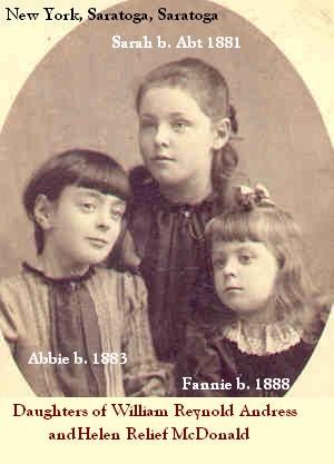 Sarah, Fannie, and Abbie Andress