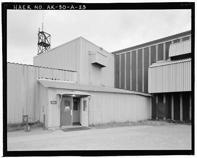 23. View of junction of passageway link with radar...
