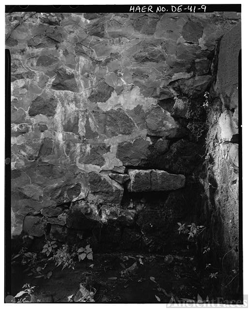 9. DETAIL OF REPOINTING ON EAST ELEVATION OF WEST PARAPET...