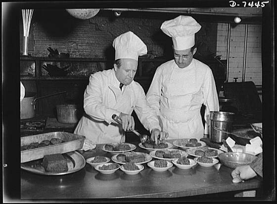 Dehydrated food luncheon at Senate. Chefs Denissen and...