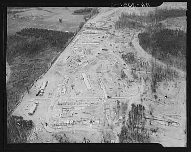 Aerial view of Greenbelt, Maryland, taken from Goodyear...