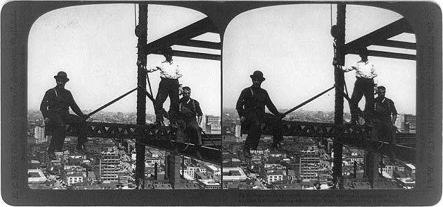 Sailors on land--agile construction workers on a...