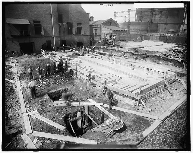 Det[roit] City Gas Co., [foundation for retort house]