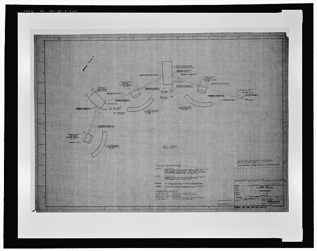 123. Back side technical facilities passageways, "key...