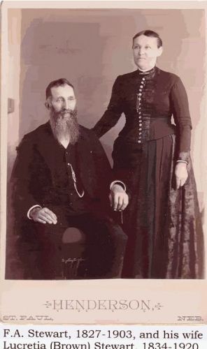 F.A. and Lucretia (Brown) Stewart
