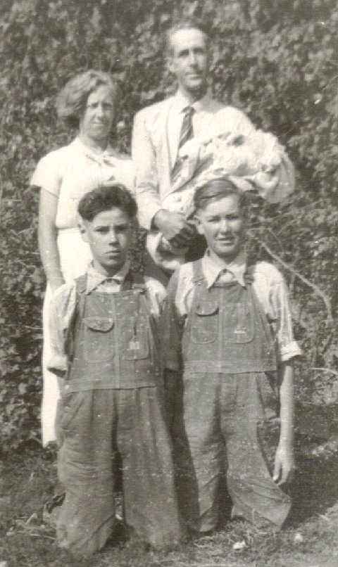 Hubert R Dobbs with family