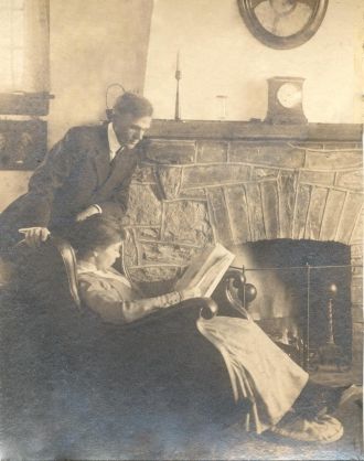 Robert and Ethel Hallowell at home