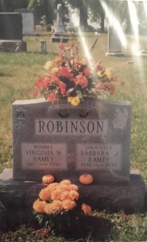 Virginia Walker Ramey Robinson gravesite