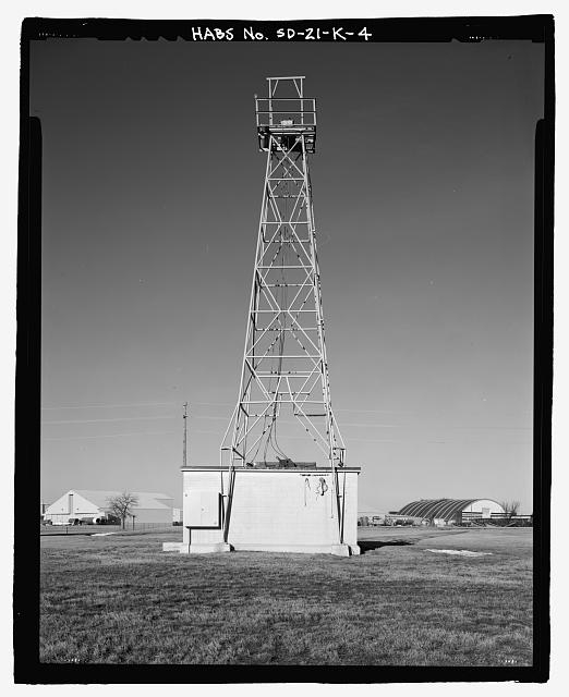 4. East back, view to west. Ellsworth Air Force Base,...
