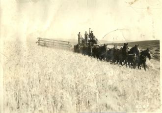 Parker Family Horse Drawn Combines, ID