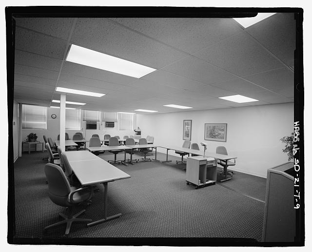 9. Interior view of large conference room; showing...
