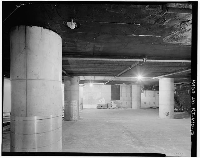 15. Interior view of second floor, facing southwest in a...