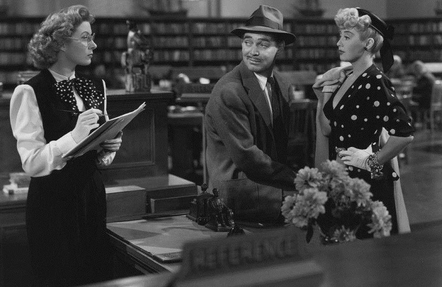 Joan Blondell, Clark Gable and Greer Garson