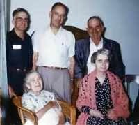 Lucy May Tyrel (born Culver) and family