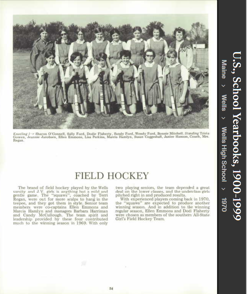 Terri Jean Daly-Regan--U.S., School Yearbooks, 1900-1999(1970)Teacher phys. Ed.b