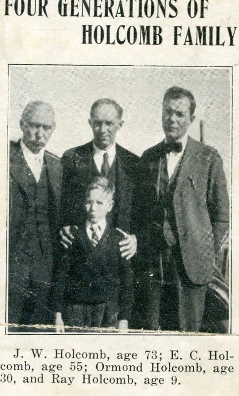 Jackson Walter Holcomb family