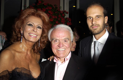 Jack Valenti, Sophia Loren and Edoardo Ponti