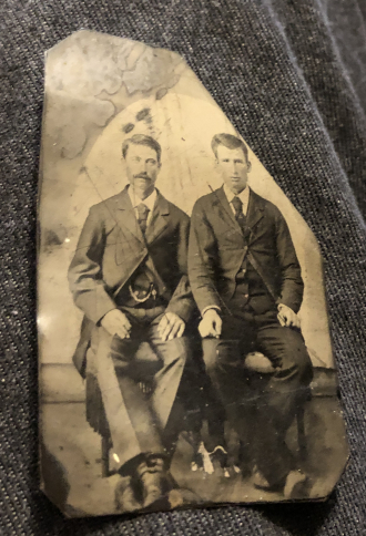 This an old tin type picture any one know them????