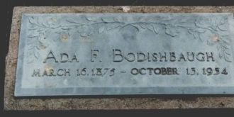Tombstone: Bodishbaugh, Ada F.