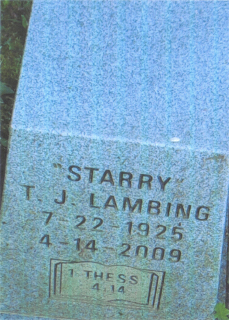 Twyla Jane (Starry) Lambing Gravesite