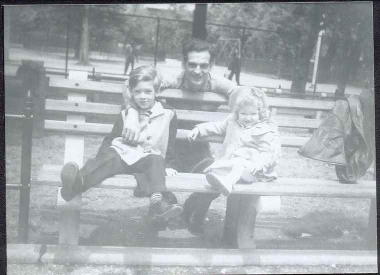 Louis, Louis Jr, and Arlene Schreiner, New York 1946