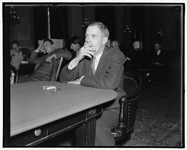 Mystery witness at Dies hearing. Washington, D.C., Oct....