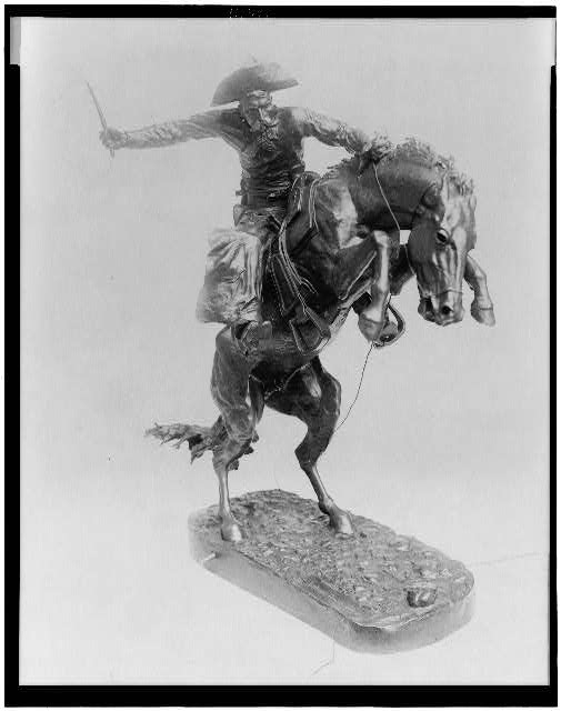 [The bronco buster by Frederic Remington]