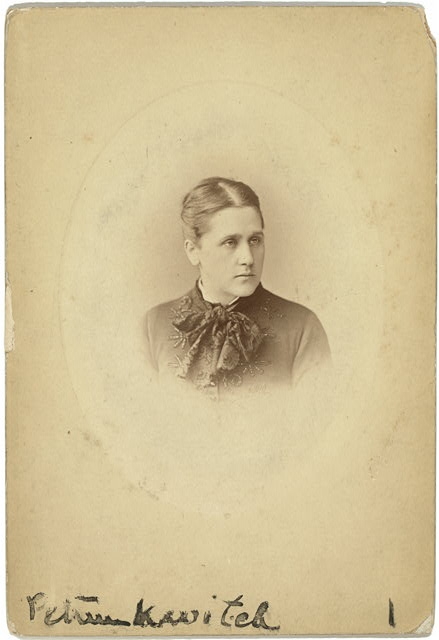 [Mrs. Petrunkevitch, head-and-shoulders portrait, facing...