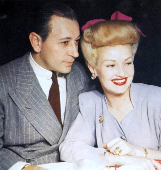 George Raft and Betty Grable.
