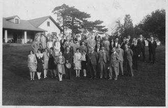 Charles Reid and Virgie Laughbaum Reid at Iron Works party Galion Ohio country club
