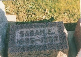 Sarah Wilson gravestone