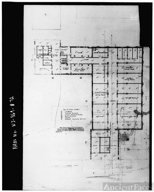 72. PHOTOCOPY OF ORIGINAL DRAWING OF 1904 STRUCTURE,...