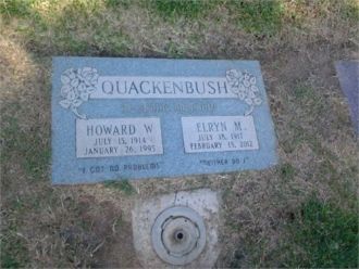 Elryn & Howard Quackenbush gravesite