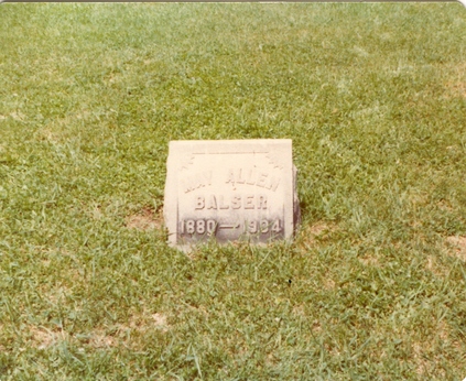 May Allen gravestone