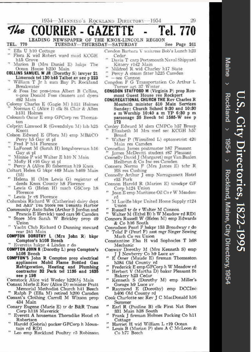 James Mcdevitt "Jimmy" Connellan--U.S., City Directories, 1822-1995(1954)