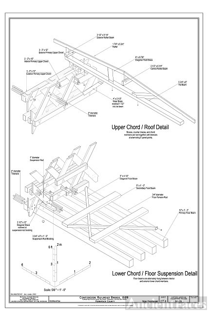 Upper Chord Roof Detail; Lower Chord Floor Suspension