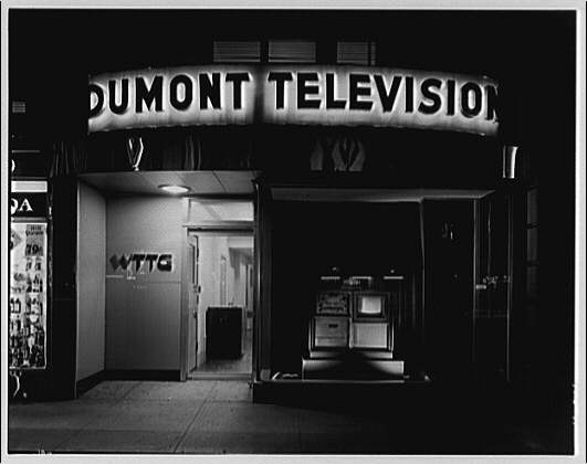 Griffith Consumers Co. Exterior of Dumont Television,...