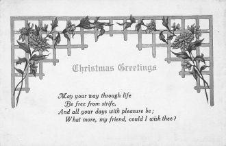 Christmas postcard Christmas postcard