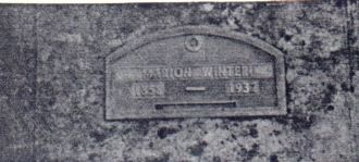 Marion (Wonch) Winter's grave marker