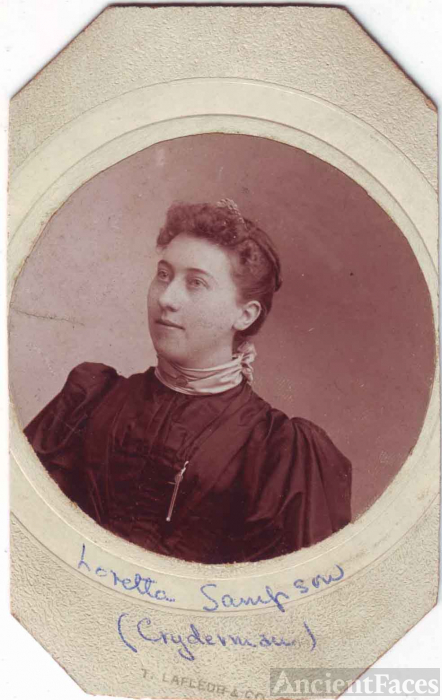 Agnes Loretta Cryderman (nee Sampson)