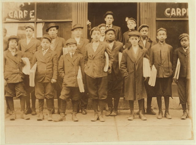 5:30 Sunday Morning May 8th, 1910. Boys starting out from...