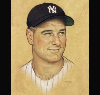 Lou Gehrig by Arthur K. Miller
